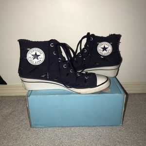 Converse Women’s Navy Mermaid Wedge Heel